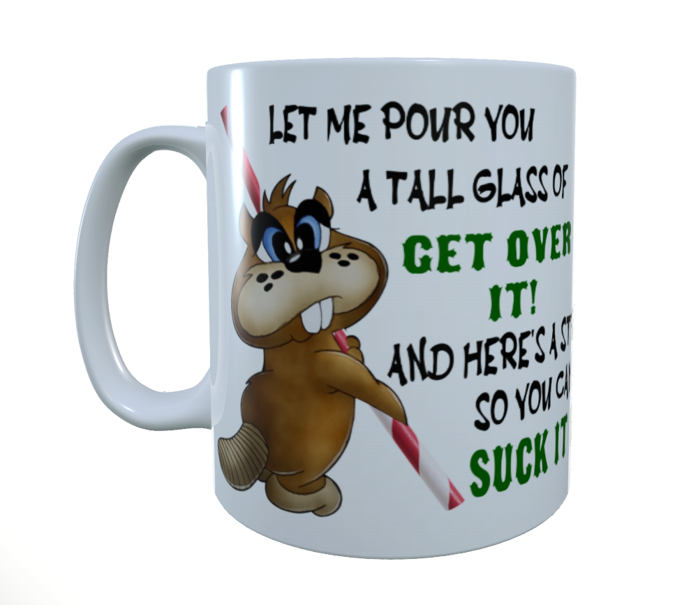 Beaver - Let Me Pour You A Tall Glass... Ceramic Mug, Beaver Mug